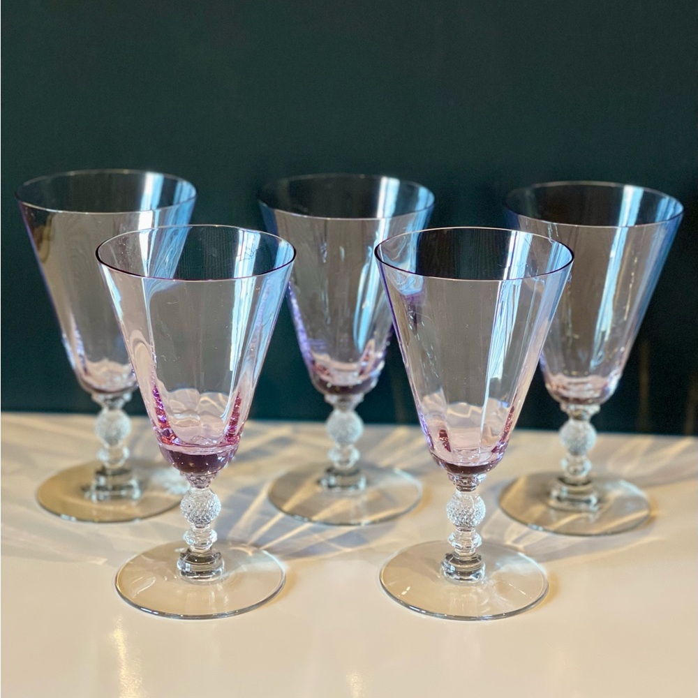 Rare Cambridge Liqueurs Heatherbloom/Lavender Set of 5
